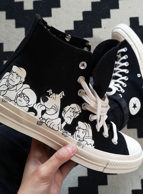 代购Converse匡威史努比联名Chuck 70 Hi x Scooby Doo男女休闲鞋