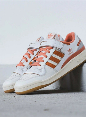 阿迪达斯 adidas Forum 84 橙色经典低帮绑带运动男女板鞋G57966