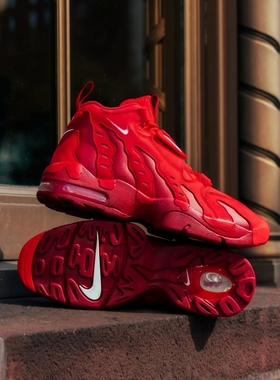 美国代购Nike Air Diamond Turf Max '96 耐克红色复古男女篮球鞋