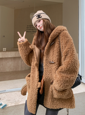 2025年冬季新款羊羔毛中长款休闲时尚外套2039550P215K298