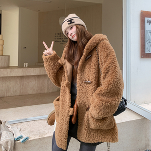 休闲时尚 羊羔毛中长款 外套2039550P215K298 新款 2025年冬季