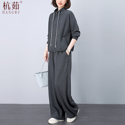 春秋402025减龄新款穿休闲岁中年搭套装卫衣一整套妈妈运动时尚女