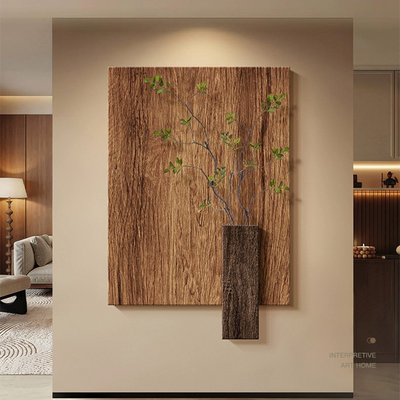 kc侘寂风玄关艺术抽象高级装饰画