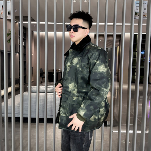 2026迷彩加绒加厚短款工作服耐磨防秋季风棉袄耐脏防寒保暖纽扣