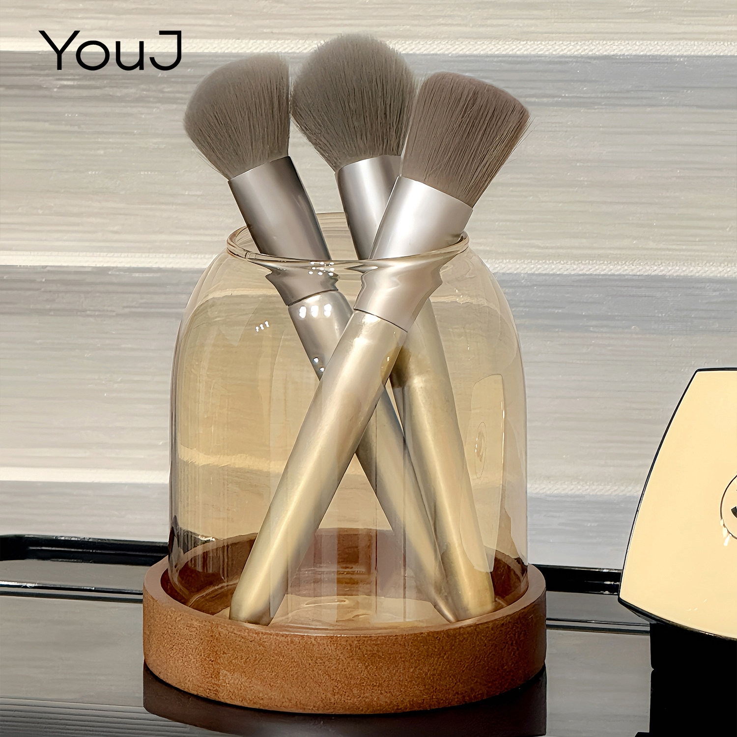 旋转化妆刷桶收纳筒亚克力刷子收纳盒刷具眼影刷化妆笔收纳化妆筒,收纳整理,化妆刷收纳盒/桶,淘宝优惠券,粉丝福利购,淘宝优惠卷