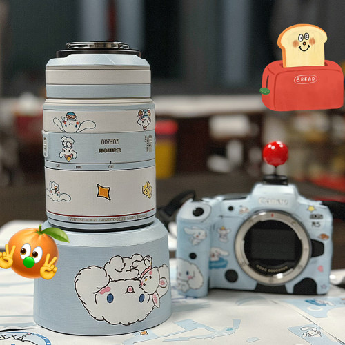 适用于佳能R370D90D200D850D6D26D5D45D3相机玉桂狗保护贴膜