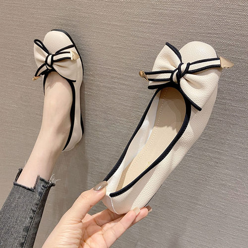 豆豆鞋软底休闲大码女鞋