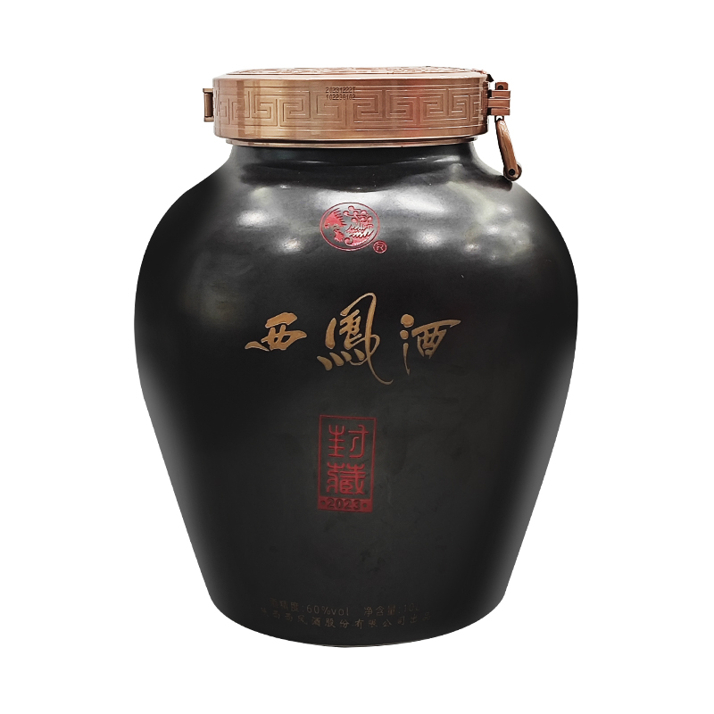 【新品上架】华山论剑西凤酒封藏2023凤香型60度10L坛装白酒收藏