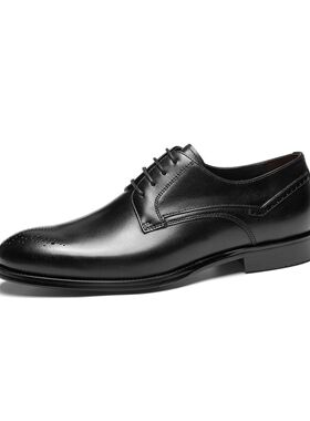 宾度男鞋新款真皮透气平底套脚一脚蹬防臭豆豆鞋乐福鞋休闲鞋皮鞋