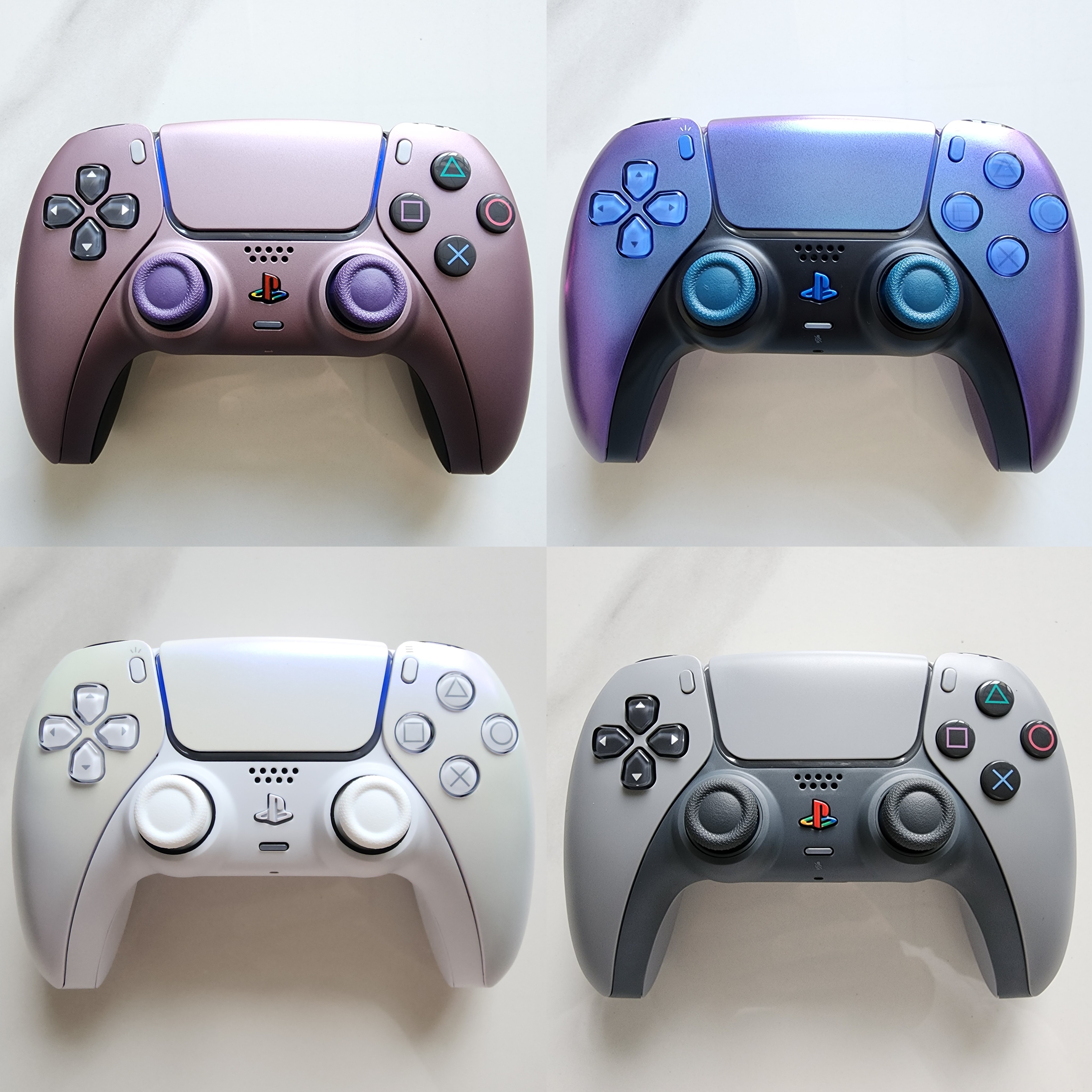 PS5手柄升级改装霍尔电磁摇杆TMR摇杆PS5原装游戏机手柄 净彩系列