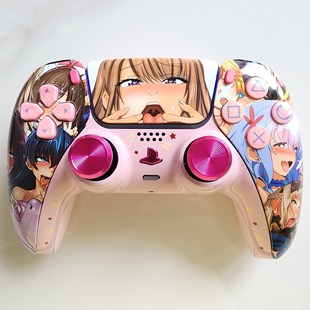PS5手柄升级改装霍尔电磁摇杆TMR摇杆PS5原装游戏机手柄 樱花之吻