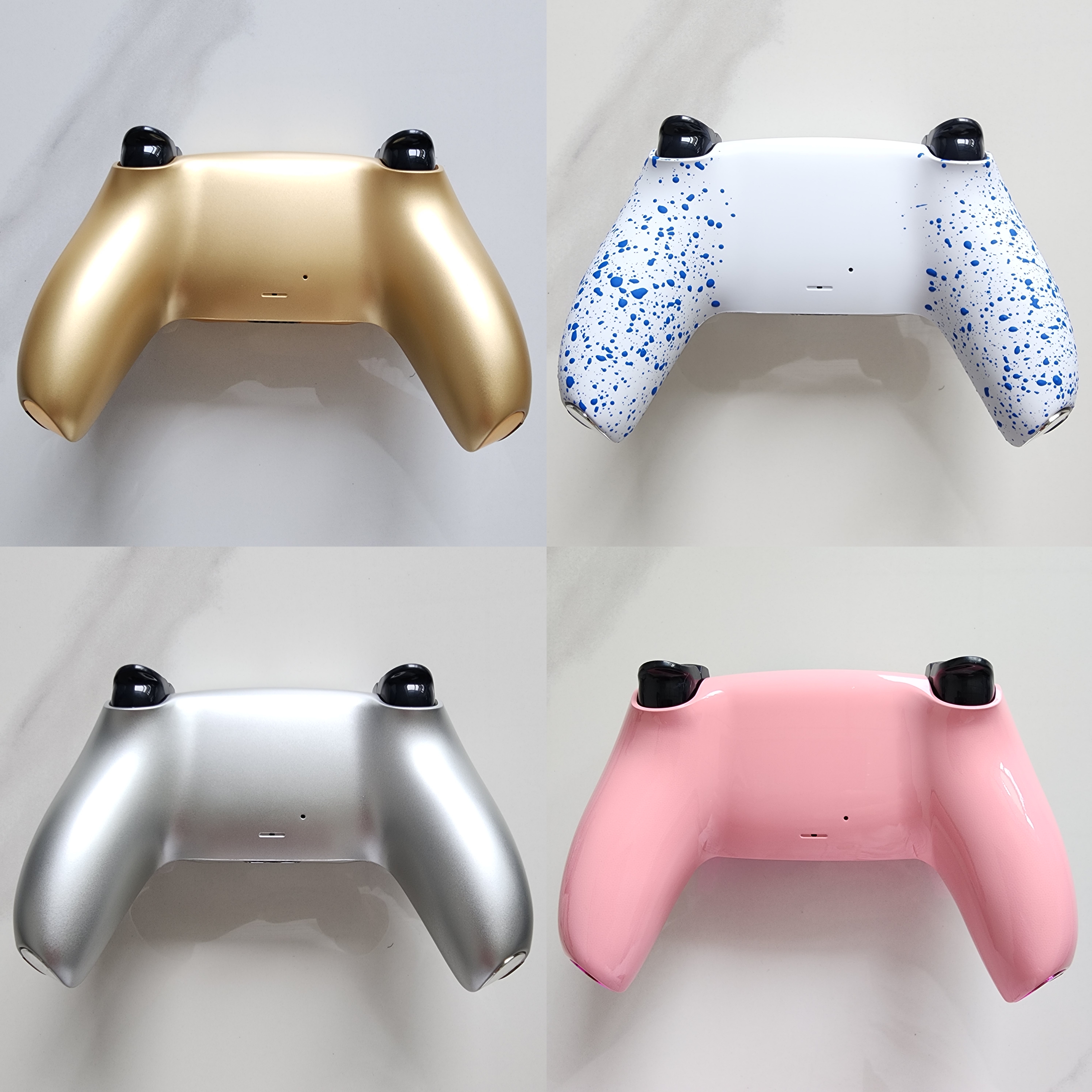 索尼ps5原装手柄后壳替换后盖类肤握把后壳PS5游戏机手柄替换后壳