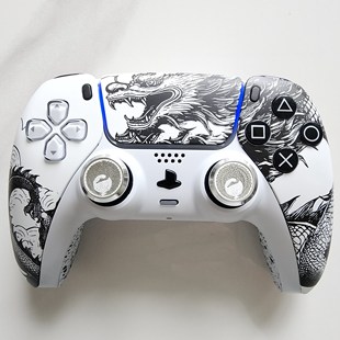 PS5手柄升级改装霍尔电磁摇杆TMR摇杆PS5原装游戏机手柄 水墨苍龙