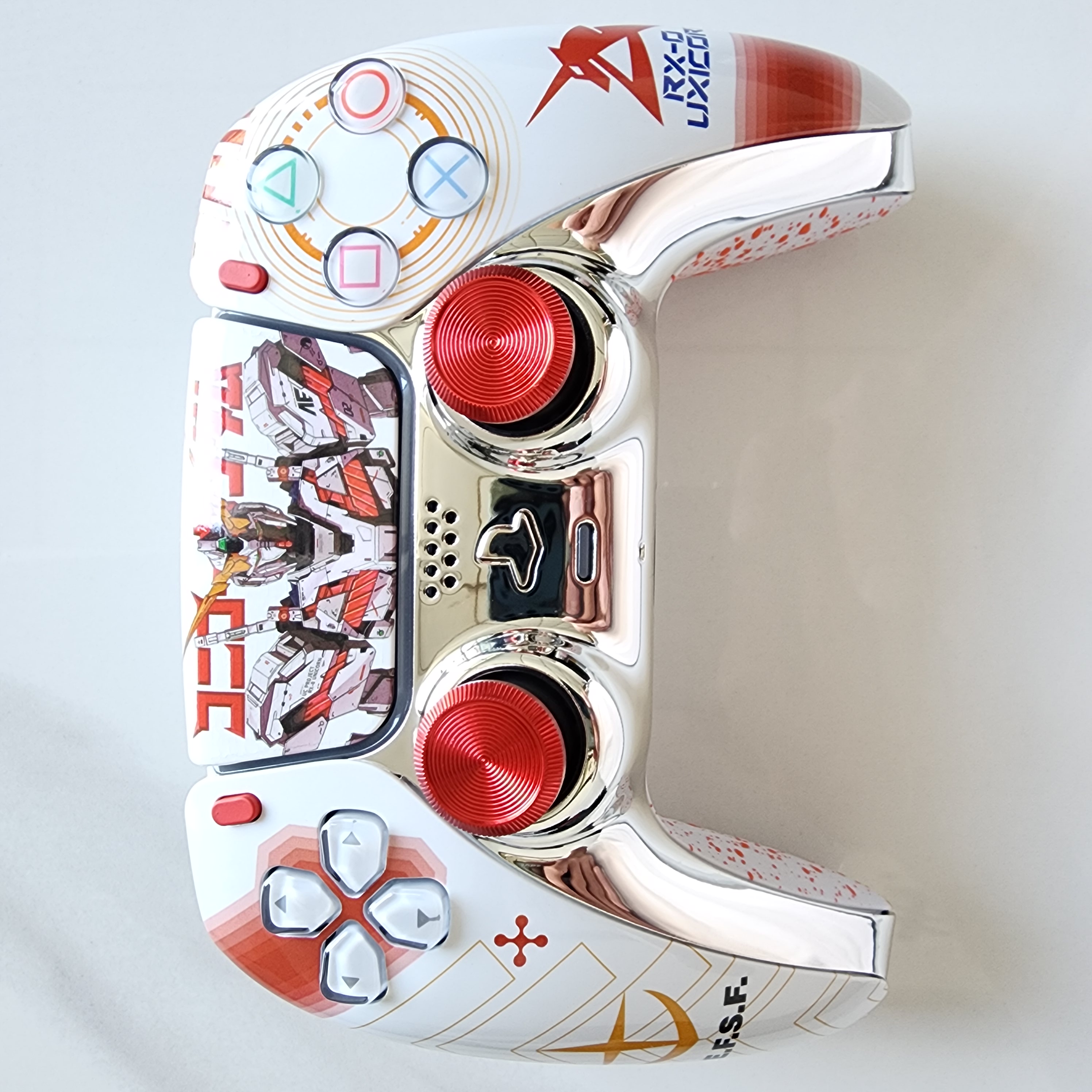 改装升级PS5游戏手柄霍尔电磁摇杆TMR摇杆PS5原装手柄 独角兽高达