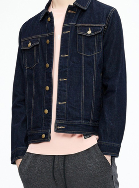 客衣都加肥加大码男装2025春秋休闲百搭原色修身牛仔夹克外套C012