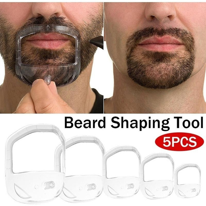 出口beard shaper络腮胡须造型器5个 连口胡子修剪模板尺剃须工具 家庭/个人清洁工具 梳子/化妆梳/按摩梳 原图主图