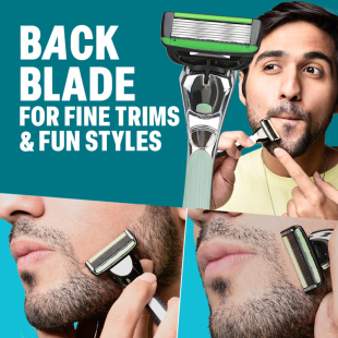 新7层刀片手动金属剃须刀7Blade Razor男女用刮毛刀刮胡刀送5刀头