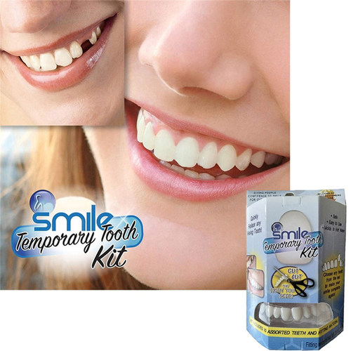 instantsmile矽胶仿真牙套补牙