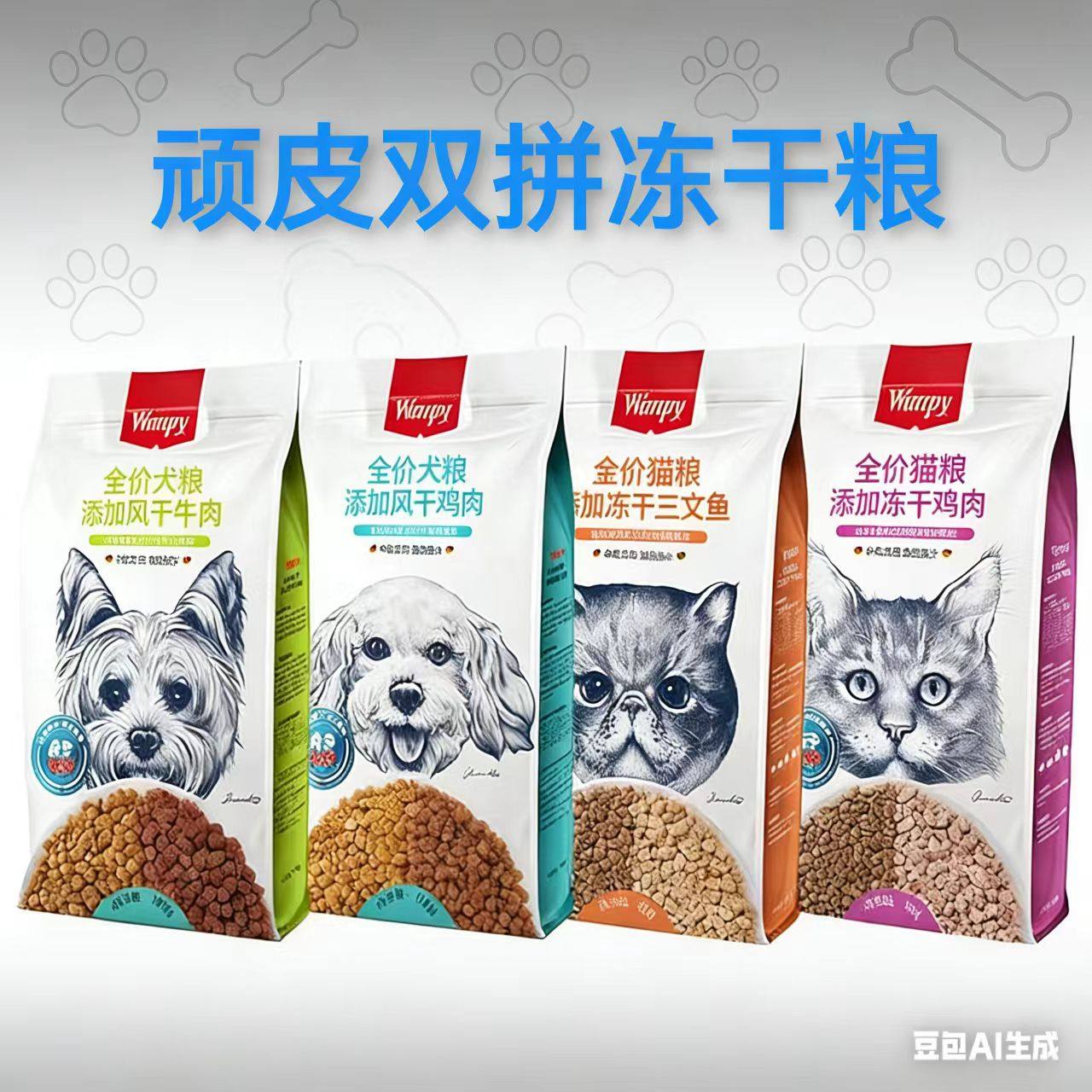 顽皮双拼全价全期猫粮Wanpy鸡肉三文鱼冻干幼猫营养犬粮冻干牛肉,宠物/宠物食品及用品,猫全价冻干粮,淘宝优惠券,粉丝福利购,淘宝优惠卷