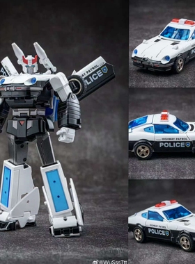DX9警车 追捕者 D18 G1动画版 变形玩具汽车人MP比例模型手办礼物