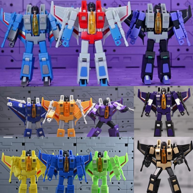 银河玩具社红惊闹 飞行小队变形飞机 带地台蜘蛛男孩礼物模型手办