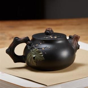 此时此刻 建水紫陶茶壶 马平光纯手工制仿生仿古壶陶壶泡茶壶茶具