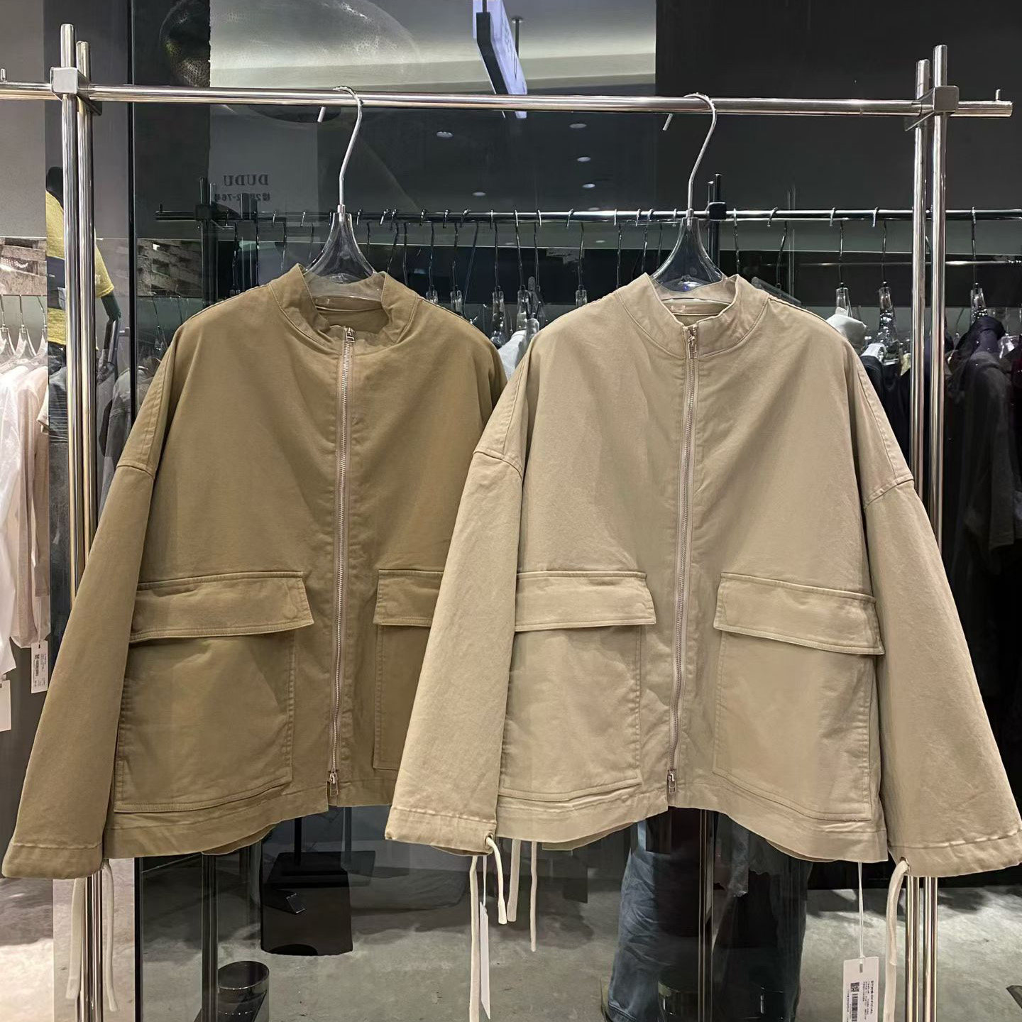 工装风立领短外套女宽松时尚多口袋拉链夹克原创设计 2026春新款,女装/女士精品,短外套,淘宝优惠券,粉丝福利购,淘宝优惠卷