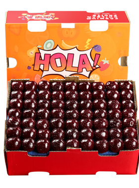 智利车厘子5斤新鲜水果当季整箱包邮不降级樱桃4j特大果礼盒装d