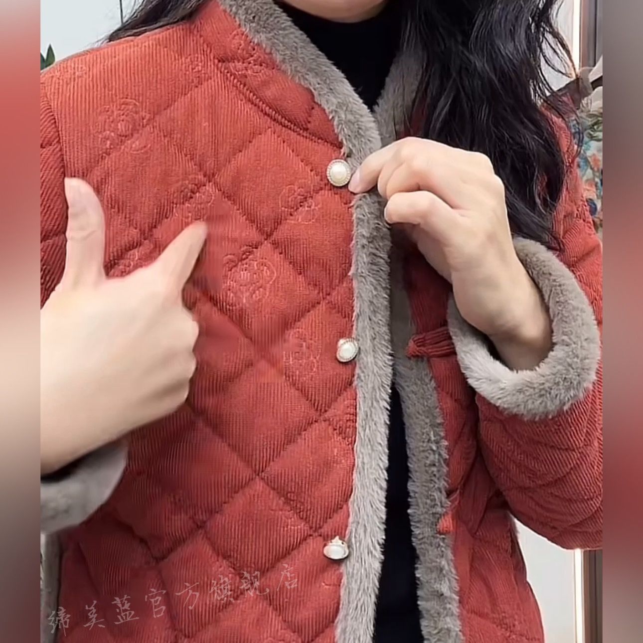 棉衣中老年秋冬2024新款妈妈保暖棉服加厚加绒休闲外套新中式棉袄