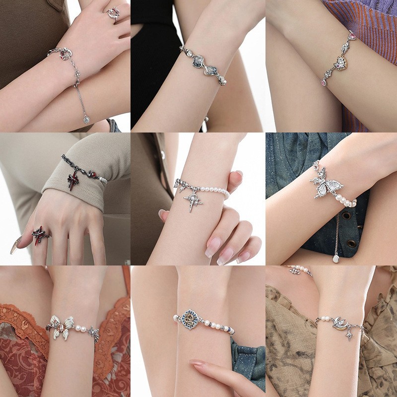 Choice热卖锆石蝴蝶手链女款复古高级感时尚气质轻奢百搭手饰