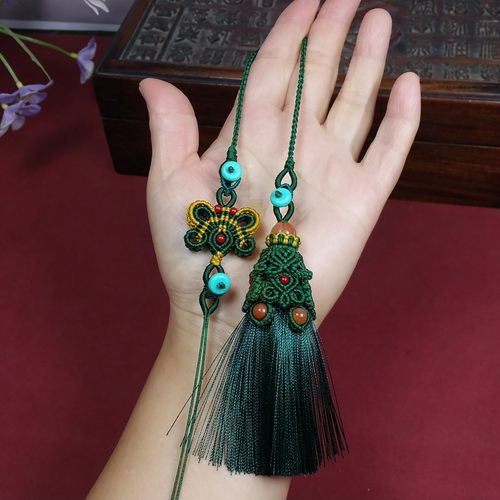 玉石吊坠挂饰挂件流苏挂绳
