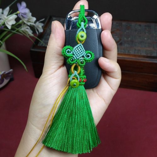 手工绳艺高档车钥匙扣挂件绳