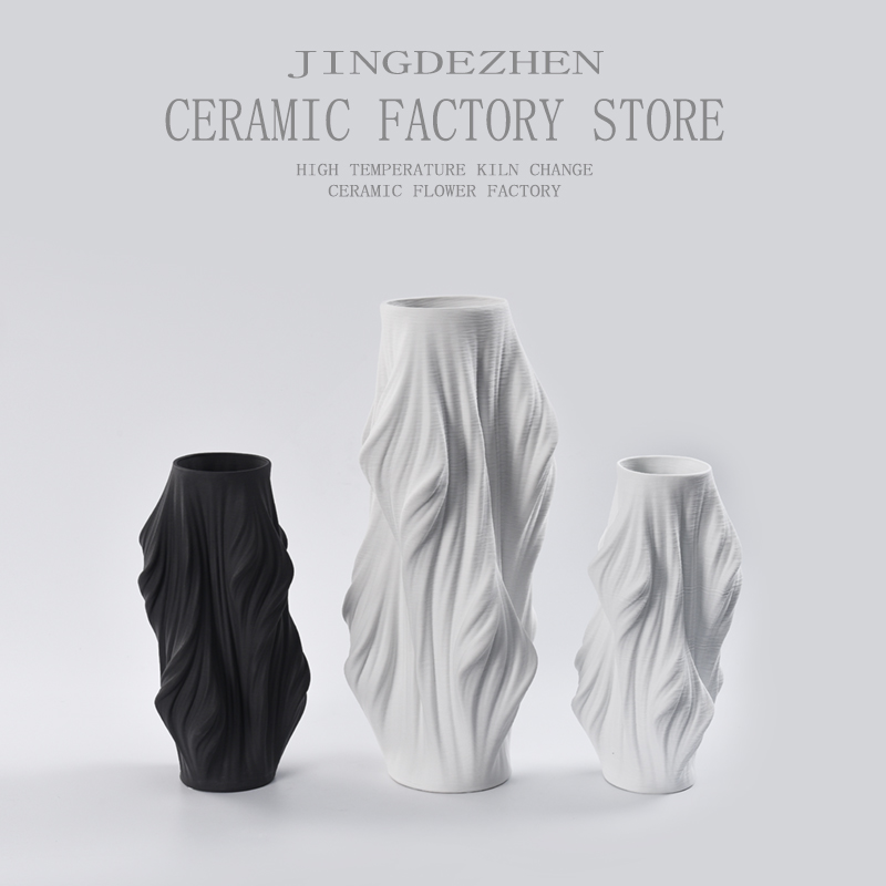 3D打印陶瓷花瓶高级感
