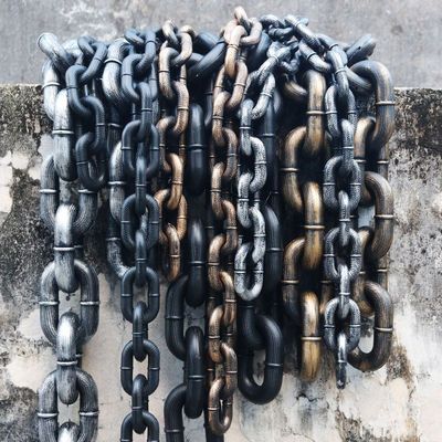 仿真铁链道具万圣节装饰鬼屋密室布置假链条影视刑具囚犯手铐锁链