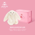 Shy Milky White Bonnie Rabbit Valentine's Day Gift Box (Medium)