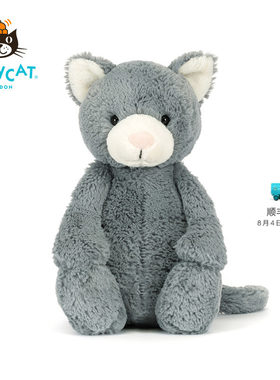 英国Jellycat害羞小猫毛绒玩具安抚玩偶儿童公仔娃娃陪伴生日礼物