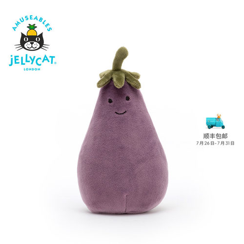 Jellycat趣味茄子毛绒玩具安抚玩偶柔软公仔可爱娃娃生日新婚礼物