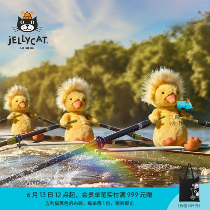 英国Jellycat多瑞特小鸭毛绒玩具炸毛鸭子安抚玩偶公仔生日礼物