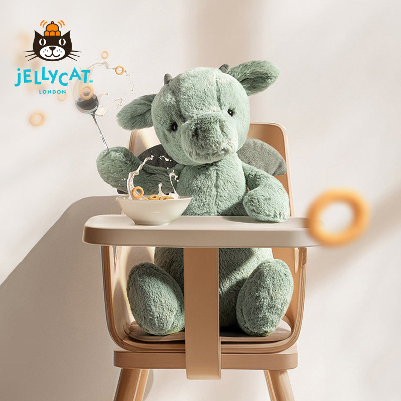 英国Jellycat害羞龙毛绒玩具安抚玩偶儿童公仔娃娃陪伴生日礼物