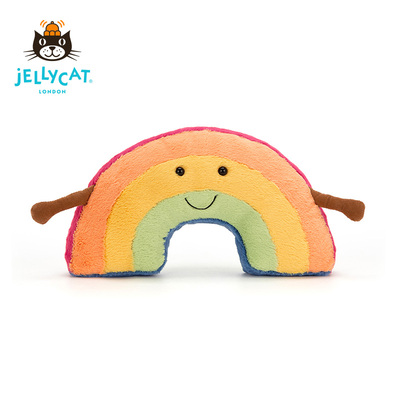 Jellycat趣味彩虹毛绒公仔