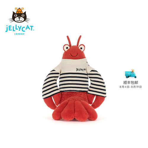英国Jellycat拉里龙虾水手装毛绒玩偶2026夏季新品