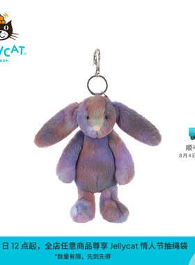 英国Jellycat致臻宙迪霍珀邦尼兔包包挂饰毛绒挂件钥匙扣生日礼物