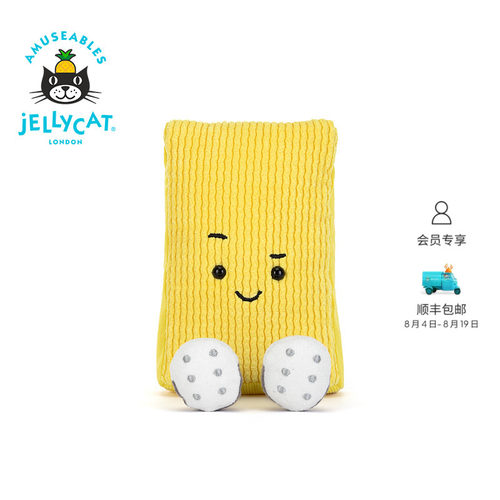英国Jellycat趣味运动沃尼黄牌毛绒玩偶公仔娃娃礼物2026春夏新品