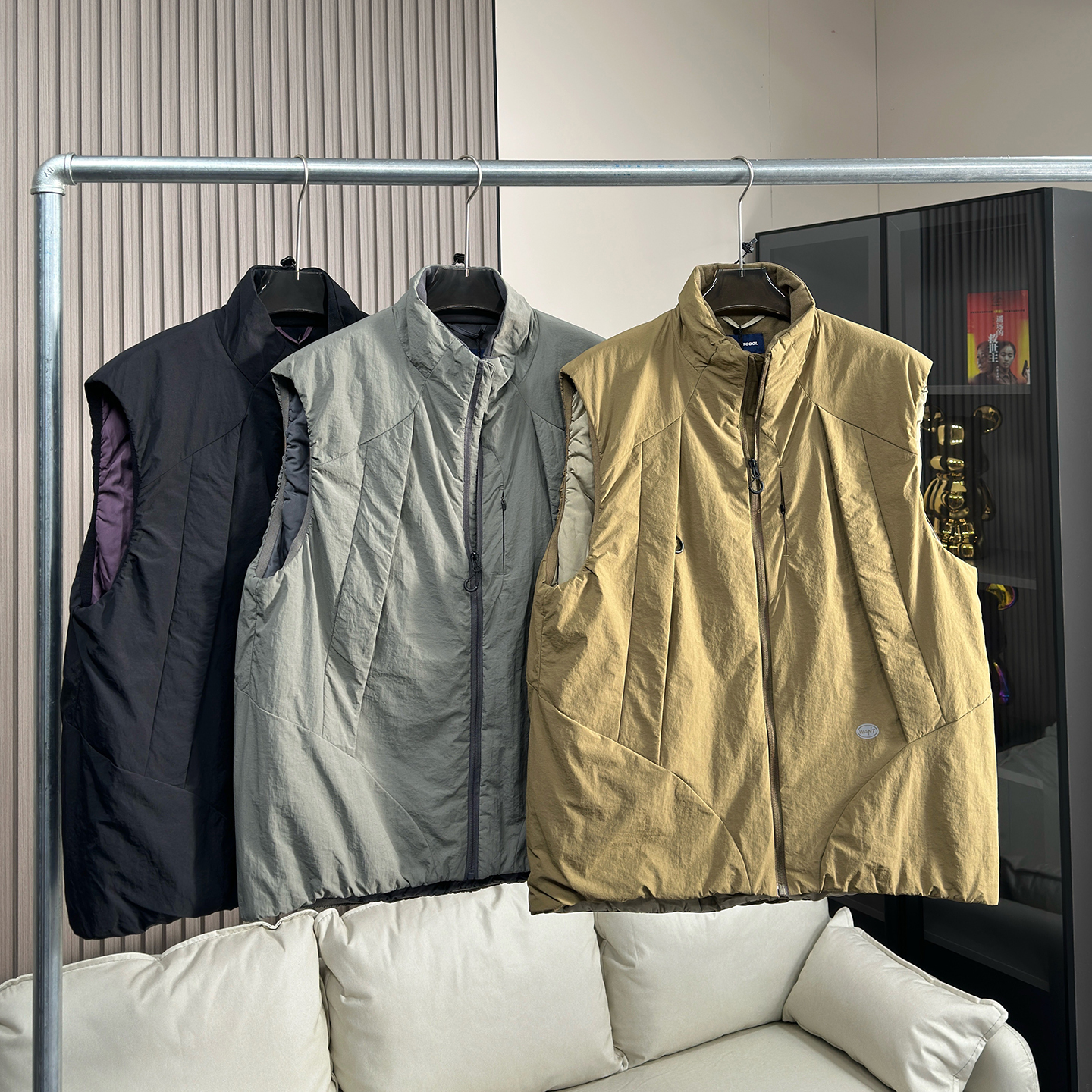 加厚保暖立领棉服男大口袋马甲男