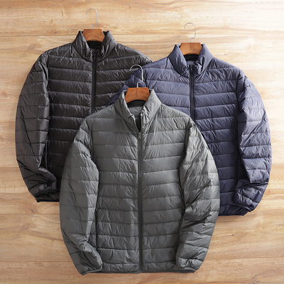 90白鸭绒轻薄保暖立领羽绒服外套