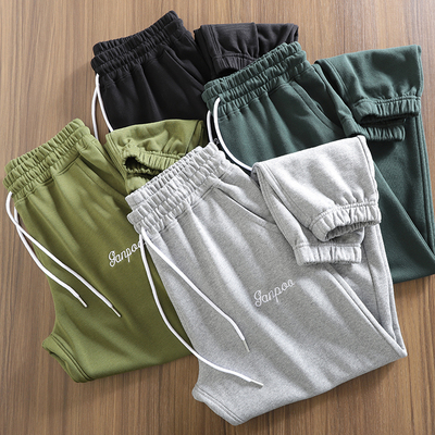 外贸出口单+毛圈料百搭纯色卫裤