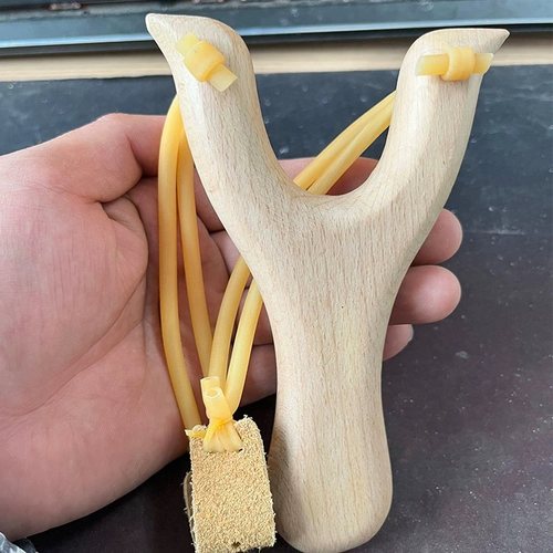 男孩儿童玩具木质弹弓狙击架叉木头弹弓弹工老式木弹弓