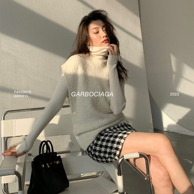 羊毛龙喜儿羊毛背心马甲