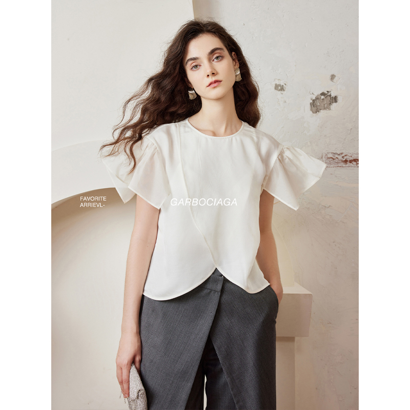 龙喜儿真丝羊毛小上衣