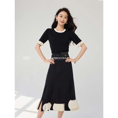 龍喜儿进口伊力特花瓣花朵针织衫